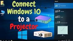 How To Connect Windows 10 to Projector || How to connect projector to Laptop ||