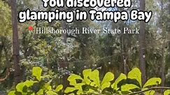 Hey nature lovers! 👋 Come glamp with us at Hillsborough River State Park - we are pet friendly, family friendly, great for small & big groups alike, whether seasoned outdoor enthusiasts or new to the world of camping. The park has a ton of hiking trails through beautiful nature, river rapids, kayaking, hiking trails & more! #letsgoglamping | Timberline Tampa