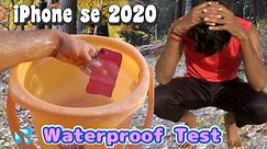 iphone se 2020 water test || Waterproof test of iphone se 2020