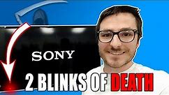 2 Blinks Sony LED TV KDL-55EX621