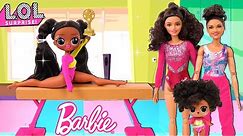 Barbie Doll LOL Family - Gymnastics Class Morning Routine