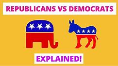 Democrats vs Republicans Explained In 5 Minutes! | US Politics Summary Narrated By Barbara Njau