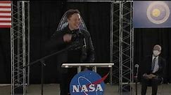 Elon Musk's reaction and legendary speech post Crew Demo-2 splashdown