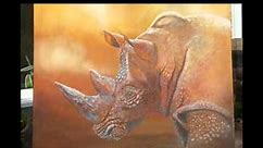 How to paint a rhino.