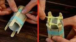 Glue 4 Popsicle Sticks To A Toilet Paper Roll – Every Woman Needs This