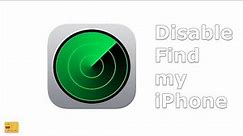 How to disable find my iPhone feature from your iPhone
