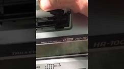 How to change a CASIO HR-100TM ink ribbon