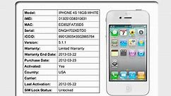 Iphone imei Checker 2013 - Lock, Carrier, Warranty, Model, Version, Activation Date and more