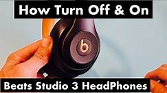 Beats Studio 3 Headphones: how to Turn ON & OFF