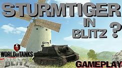 New Tank? // STURMTIGER In WoT Blitz // Gameplay