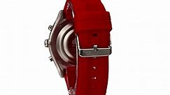 Quiksilver Men's QS/1017RDSV THE FIFTY50 Digital Chronograph Red Silicone Strap Watch