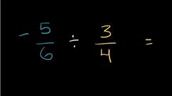 Dividing negative fractions