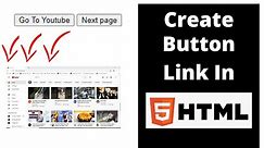 How To Make A Button Into A Link In Html | Html Button With Link