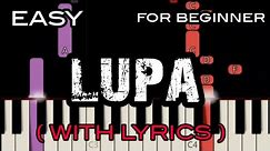 LUPA ( LYRICS ) - RICO J. PUNO | SLOW & EASY PIANO