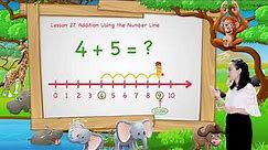 Math For Kids | Lesson 27: Addition Using the Number Line | Kindergarten | Ignite Study