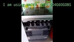 How to operate Haier gas range with oven and rotiserrie