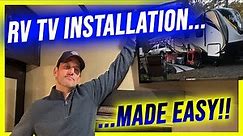 How to EASILY Install a TV in Your RV Using This Simple Trick! #rvdiy