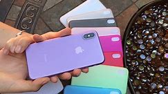iPhone X Ultra Thin Purple Case