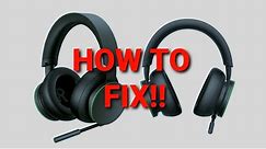How to fix xbox wireless headset (not turning on/off, muting, low volume)