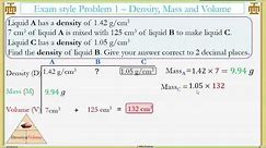Compound Measure 2 Density Volume Mass Part 3 Problem Solving 1