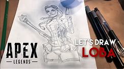 Let’s Draw Loba from Apex Legends | Speed Art