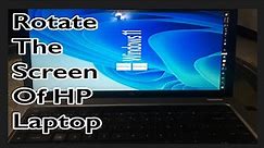 How to rotate the screen of HP Laptops || How to solve the problem of Hp computer screen rotation