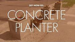 Just Do It - Everyday DIY - Concrete Planter How To