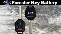 2014 - 2021 Subaru Forester Key Fob Battery Replacement - How To Change Replace Remote Batteries