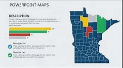 Minnesota USA: PowerPoint maps of Minnesota with Counties