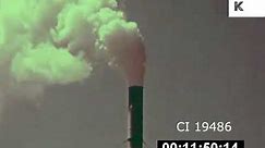 1960s USA Factories, Smoking Chimneys, Industrial Pollution