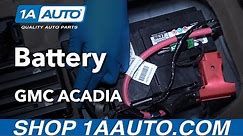 How to Replace Battery 07-16 GMC Acadia