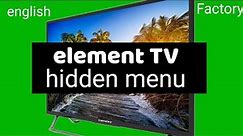Hidden menu - element TV