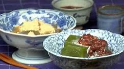 How to Make Macha Kuzumochi (Green Tea Mochi Dessert with Kudzu Powder Recipe) | Cooking with Dog