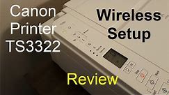 Canon PIXMA TS3322 Review & Canon printer Wireless Setup (No unboxing) + Print Test