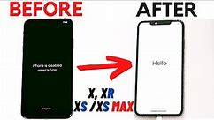 How to Reset/Restore iPhone X/ XR/ XS/ XS Max - Reset Forgot Passcode iPhone is Disabled Fix