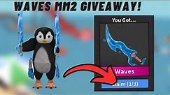 *NEW* WAVES KNIFE MM2 GIVEAWAY