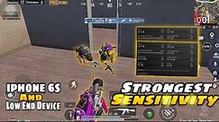 iPhone 6s New Best Sensitivity settings for Pubg Mobile in 2023 | iphone 6s pubg/bgmi test | Any Lag