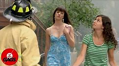 Model Walks Away From Fire | Just For Laughs Gags