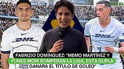 Fabrizio Domínguez: "Memo Martínez y Funes Mori romperán la Liga, esta dupla ganará el título de goleo"