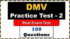 DMV Permit Practice Test 2023 Real Written Exam 100 Difficult MCQs