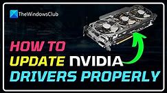 How to update NVIDIA Graphics Drivers on Windows 11/10 || Install & Update NVIDIA Driver [Tutorial]
