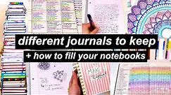 Different Journals To Keep + How To Fill Your Notebooks