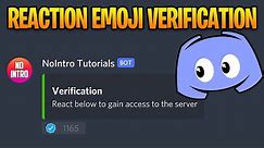 How to Setup Reactions Emoji Verification on Discord