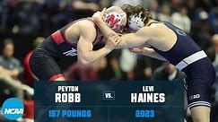 Levi Haines vs. Peyton Robb - 157 lb Semifinals - 2023 NCAA Wrestling Championships