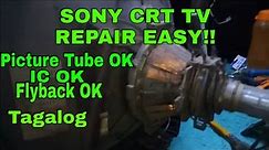 How to repair SONY CRT TV Difficult Trouble
