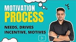 Motivational Process in psychology | Theories Of motivation | Needs | Drives | Incentives | Motive