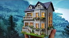 DIY miniature dollhouse kit "Warm house" mini house series