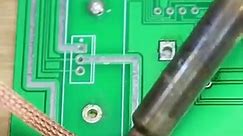 Effortless Electronic Circuit Solder Removal Tips and Tricks with Copper Wire #craft #fyp #handmade #art #diy #crafts #design #handcrafted #homedecor #decor #creative #artwork #papercraft #wood #homemade #giftideas | Bronwin Aurora