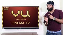 VU Cinema TV 43 inch Full HD with 40W Built-in Soundbar | Full Review by Tech Singh