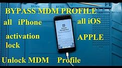 Bypass MDM Profile iPhone